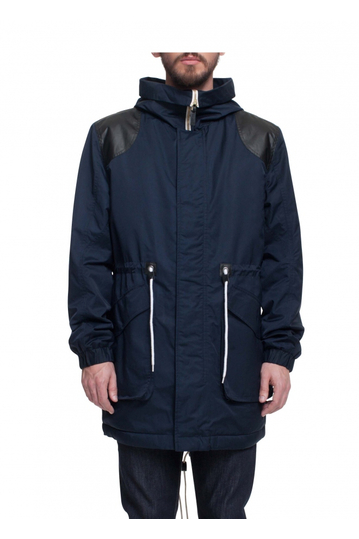 Wesc men's Elder hooded parka peacoat