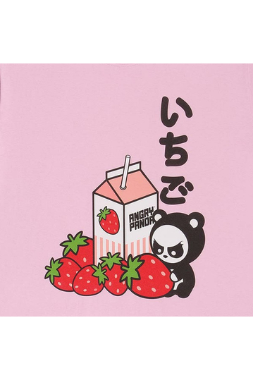 Unisex T-Shirt Angry Panda - Strawberry