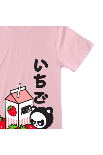Unisex T-Shirt Angry Panda - Strawberry