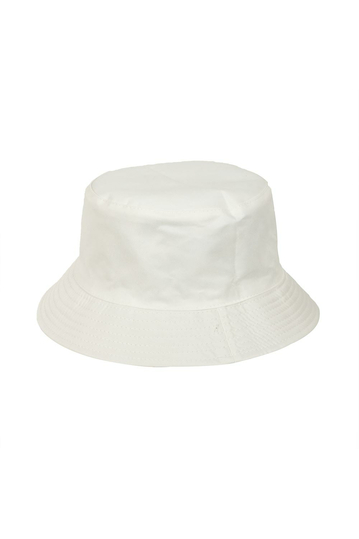 Reversible Bucket Hat Banana & Leaves Print White