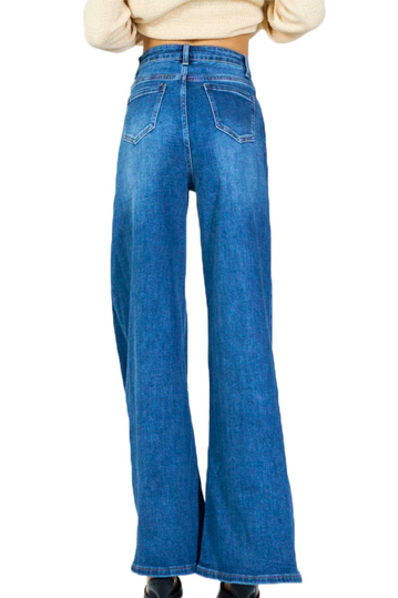 Wide Leg Jeans With Relaxed Fit