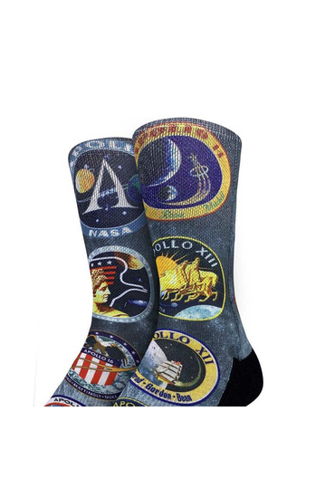 Good Luck Sock Men's Socks Apollo Mission Patches