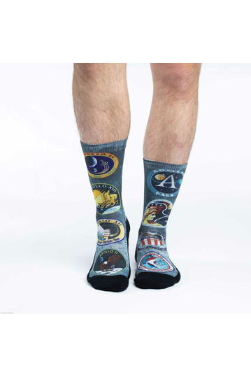 Good Luck Sock Men's Socks Apollo Mission Patches