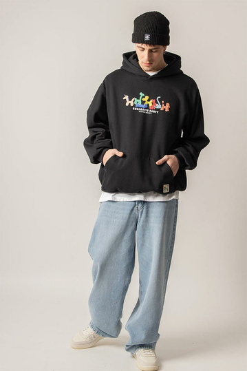 Kaotiko Explosive Party Hoodie Black
