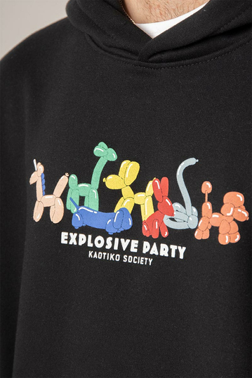 Kaotiko Explosive Party Hoodie Black