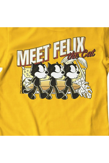 Meet Felix The Cat T-Shirt Gold
