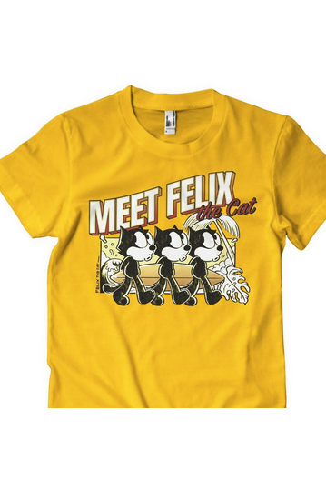Meet Felix The Cat T-Shirt Gold