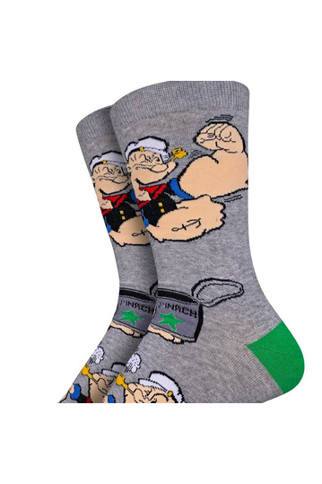 Good Luck Sock Men's Socks Popeye Flexing