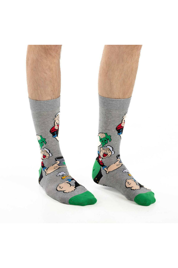 Good Luck Sock Men's Socks Popeye Flexing