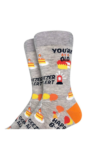Good Luck Sock Men's Socks Happy Birthday Geezer