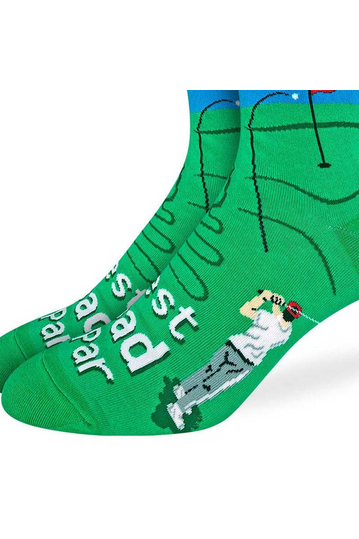 Good Luck Sock Men's Big & Tall Socks Best Dad By Par