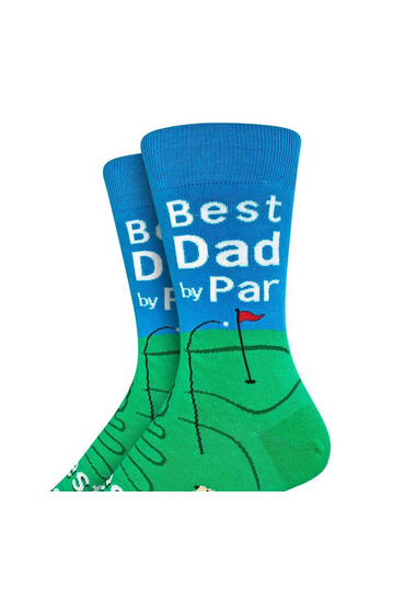 Good Luck Sock Men's Big & Tall Socks Best Dad By Par