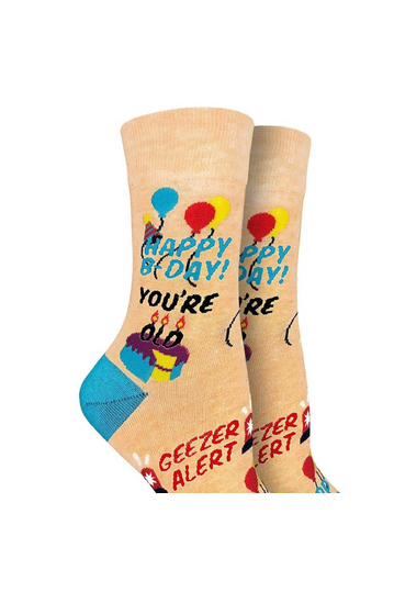 Good Luck Sock Women's Socks Happy Birthday Geezer
