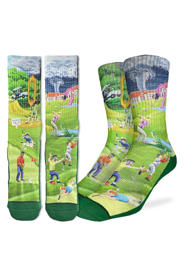 Good Luck Sock Men's Socks Crazy Golf