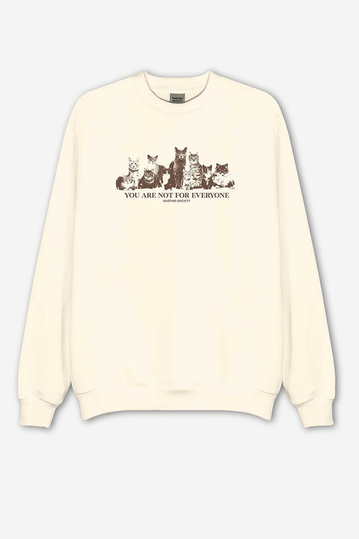Kaotiko Cat Family Sweatshirt Bone