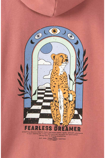 Kaotiko Fearless Dreamer Hoodie Burgundy