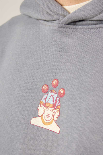 Kaotiko Nairobi Palid Blue Hoodie