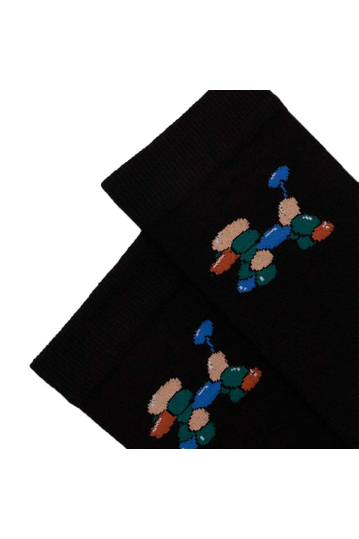 Kaotiko Poodle Balloon Socks Black