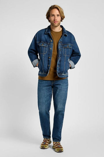 Lee Ανδρικό Jeans Oscar Relaxed Tapered in Eclipse Blue