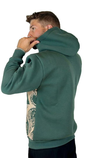 Teddy Bear Main Character Energy Φούτερ με Κουκούλα πράσινο