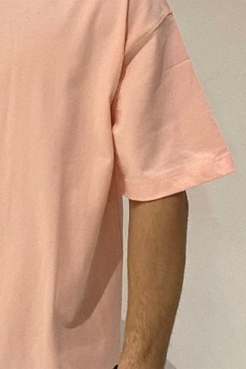 Ανδρικό Oversized T-shirt σκούρο κοραλί
