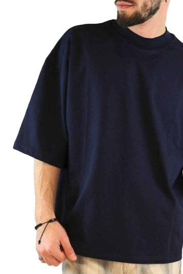 Ανδρικό Oversized T-shirt σκούρο μπλε