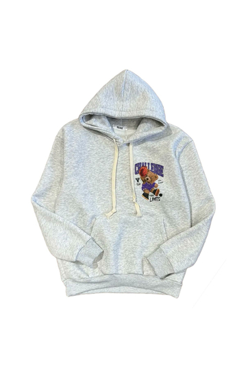 Unisex Φούτερ Teddy Bear Challenge Your Limits Heather Grey