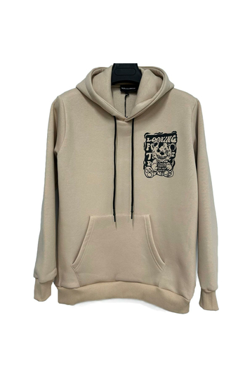 Teddybear Looking Forward To Your Reply Φούτερ με Κουκούλα Μπεζ