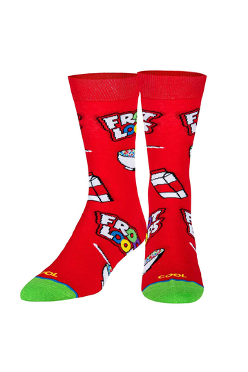 Cool Socks Froot Loops Cereal Bowl Men's Socks
