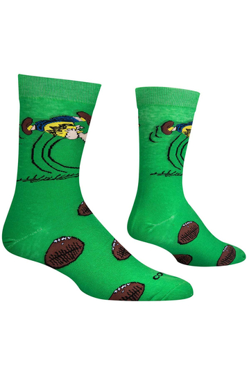 Cool Socks Charlie Brown Football Men's Socks