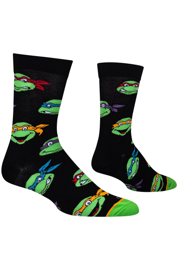 Cool Socks Retro Turtle Heads Men's Socks