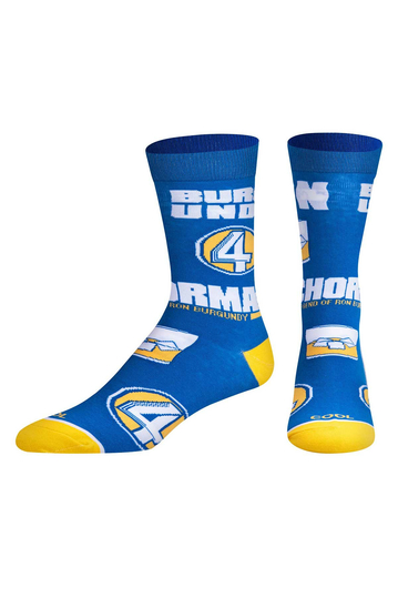 Cool Socks Ron Burgundy Men's Socks