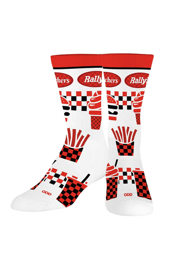 Cool Socks Checkers & Rallys Food Men's Socks