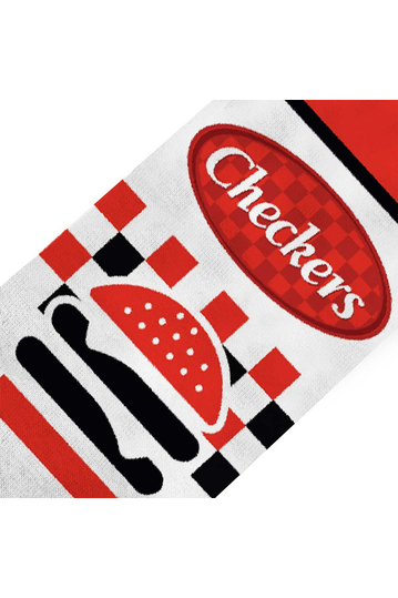 Cool Socks Checkers & Rallys Food Men's Socks