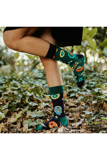 Dedoles Socks Regular Skulls & Flowers