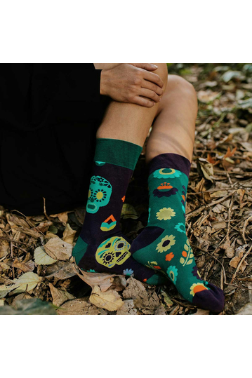 Dedoles Socks Regular Skulls & Flowers