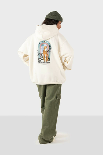 Kaotiko Fearless Dreamer Hoodie Ivory