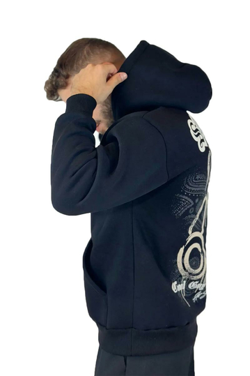 Teddy Bear Squad Φούτερ με Κουκούλα μαύρο