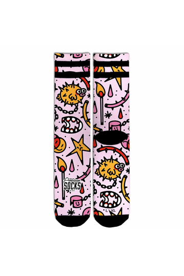 American Socks Blowfish Mid High Socks