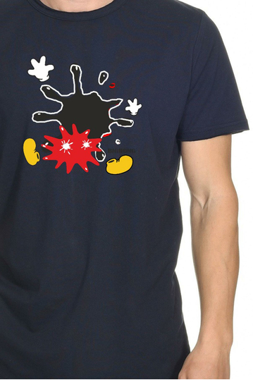 Bigbong Exploding Mouse T-shirt Navy
