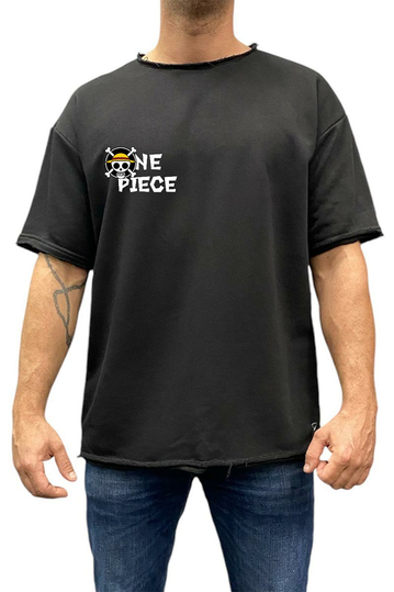 Bigbong One Piece Oversize T-shirt French Terry Black