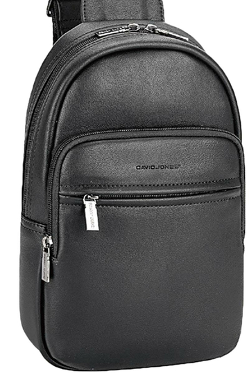 David Jones Men's Crossbody Bag Black