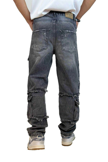 Multi Pocket Jeans Grey Wash