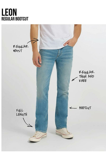 Lee Ανδρικό Jeans Leon Regular Bootcut in Cement