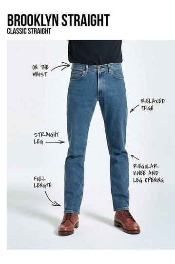Lee Ανδρικό Jeans Brooklyn Straight in Creekside