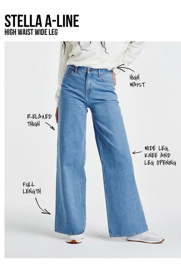 Lee Γυναικείο Jeans Stella A-Line in Dark Beat