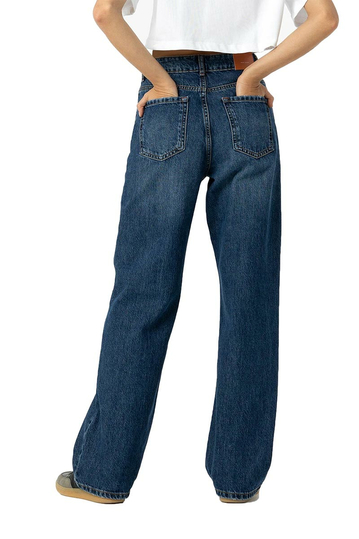 Tiffosi Bonnye Wide Leg Jeans Dark Blue