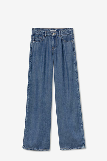 Tiffosi Celine Wide Leg Jeans Medium Blue
