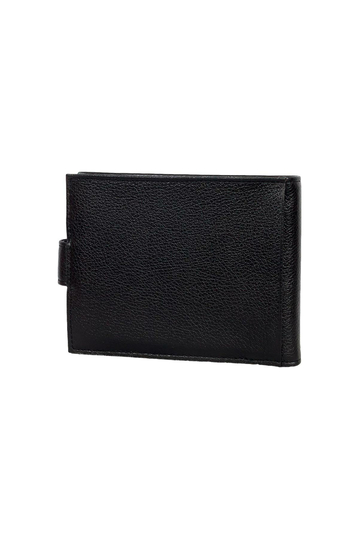 Zevento Men's Leather Wallet RFID Black