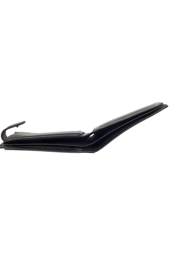 Zevento Men's Leather Wallet RFID Black